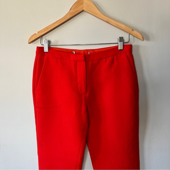Dion Lee Bright Red Slim Leg Business Pants Trousers Size 2 - Picture 2 of 6